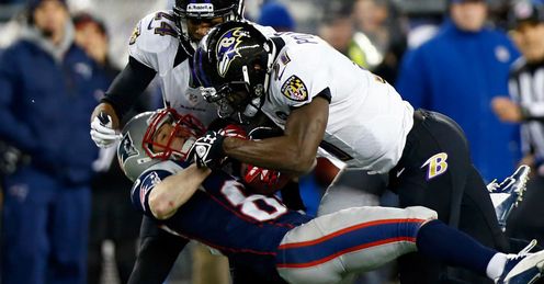Wes Welker New England Patriots Baltimore Ravens defence