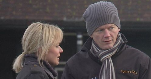 Alex during her visit to Andrew Balding's Park House Stables