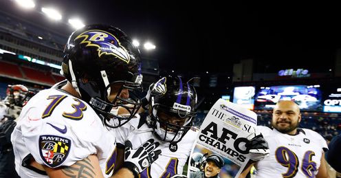 Baltimore Ravens celebration AFC Championship Game