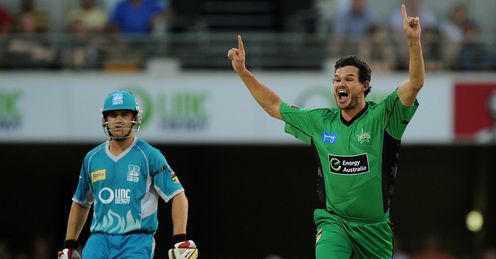 Clint McKay Brisbane Heat v Melbourne Stars Big Bash