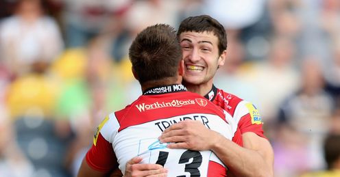 Gloucester pair Jonny May and Henry Trinder Gloucester pair Jonny May and Henry Trinder