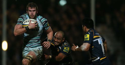 Tom Croft Leicester Tigers Aleki Lutui Worcester Tom Croft Leicester Tigers Aleki Lutui Worcester