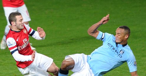 Kompany: does he put himself at risk of being sent off?