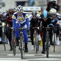 Geraint Thomas was narrowly edged out for the final place on the podium by Sven Vandousselaere