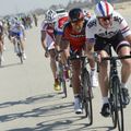 There were plenty of splits in the bunch during the day on stage five in Qatar
