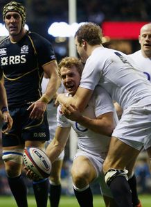 Billy Twelvetrees try celebration England v Scotland Billy Twelvetrees try celebration England v Scotland