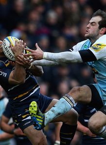David Lemi and Stephen Myler of Worcester and Northampton