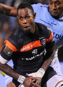 Toulouse s winger Timoci Matanavou L is tackled by Bayonne Toulouse s winger Timoci Matanavou L is tackled by Bayonne