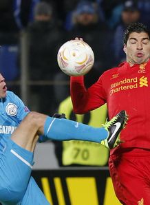 Europa League: Liverpool beaten 2-0 at Zenit St Petersburg