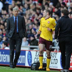 Wilshere: Limped off injured
