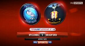 Wycombe 0-3 Bradford City