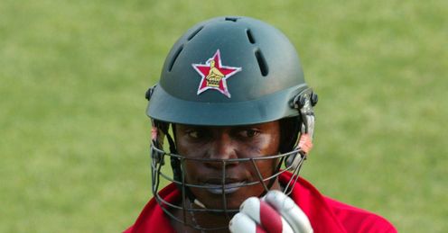Chamu Chibhabha Zimbabwe v New Zealand 2nd T20 Harare