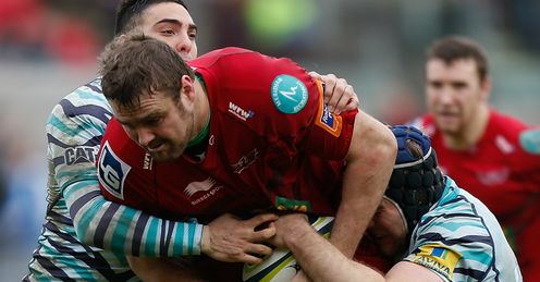 Joe Snyman Scarlets v Leicester Tigers Lv= Cup Parc y Scarlets Joe Snyman Scarlets v Leicester Tigers Lv= Cup Parc y Scarlets