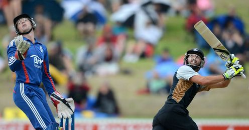 Jos Buttler; Anton Devcich New Zealand XI v England 2013
