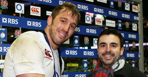 Captain Chris Robshaw of England receives the man of the match award Captain Chris Robshaw of England receives the man of the match award