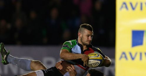 Danny Care scores for Harlequins v Leicester Stoop Danny Care scores for Harlequins v Leicester Stoop
