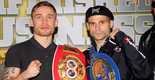 Ready: Frampton (left) can take the European title from Martinez, says Jim