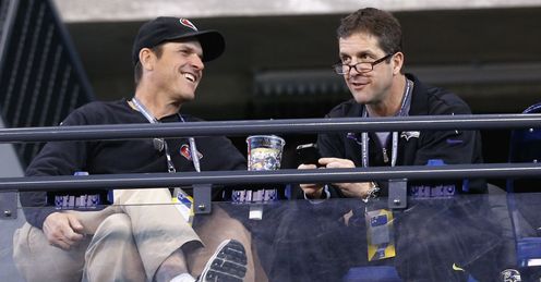 The Harbaugh brothers enjoyed a Thanksgiving clash
