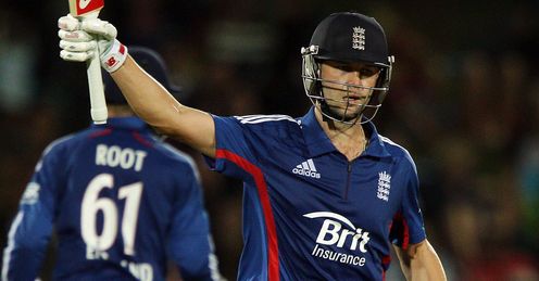Trott: helped guide England home in second ODI