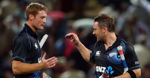 New Zealand v England Martin Guptill Brendon McCullum