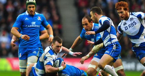 Scotland v Italy Scotland fullback Stuart Hogg Scotland v Italy Scotland fullback Stuart Hogg