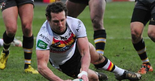 Brett Kearney Bradford Bulls scoring against Castleford Brett Kearney Bradford Bulls scoring against Castleford