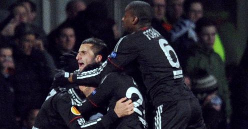 Lyon Tottenham Europa League last 32 second leg Maxime Gonalons goal