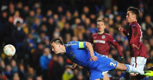 John Terry Chelsea Sparta Prague Europa League last 32 second leg