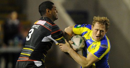 Ben Westwood Leon Pryce Warrington Wolves v Catalan Dragons Ben Westwood Leon Pryce Warrington Wolves v Catalan Dragons