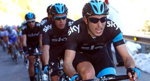 Team Sky once again delivered Bradley Wiggins in prime position on stage three