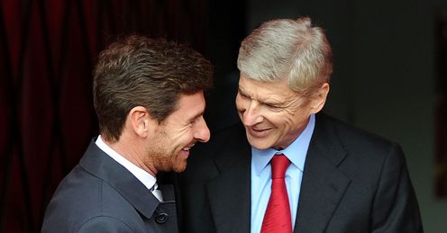 Wenger: will he be smiling when his side face Villas-Boas' Tottenham?