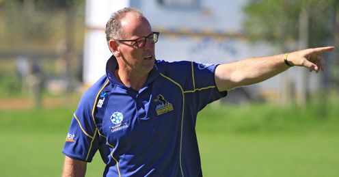 Coach Jake White gives instructions during a Brumbies Super Rugby training session Coach Jake White gives instructions during a Brumbies Super Rugby training session