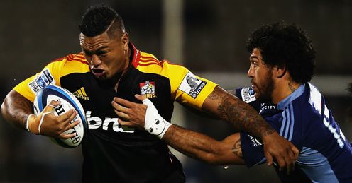 Hika Elliot Chiefs Rene Ranger Blues Super Rugby Hika Elliot Chiefs Rene Ranger Blues Super Rugby