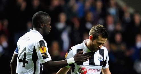 Newcastle v Anzhi Makhachkala Yohan Cabaye injury