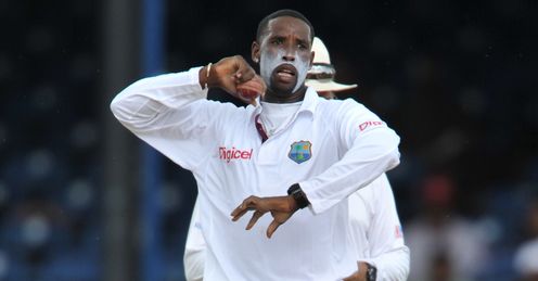 Shane Shillingford West Indies bowls