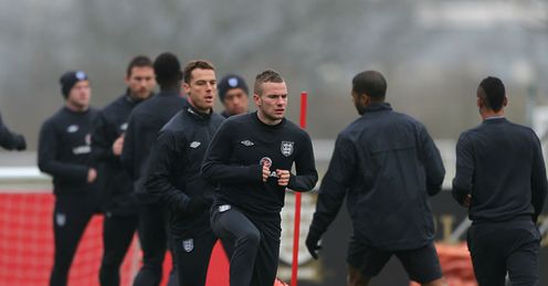 Tom Cleverly and Scott Parker England Training