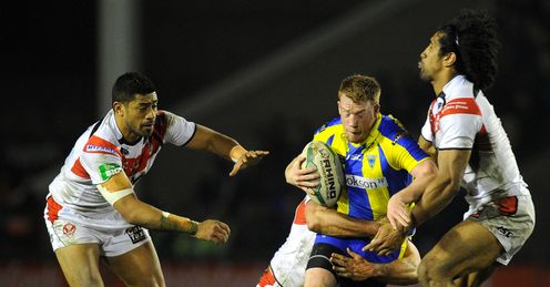 Warrington v St Helens Willie Manu Chris Riley Sia Soliola Warrington v St Helens Willie Manu Chris Riley Sia Soliola