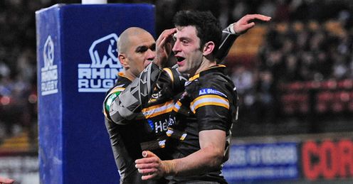 Jake Webster Kirk Dixon Castleford Tigers Jake Webster Kirk Dixon Castleford Tigers