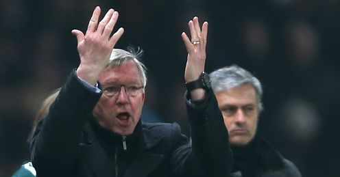 Ferguson and Mourinho: had a lengthy chat after the Old Trafford clash, says Guillem