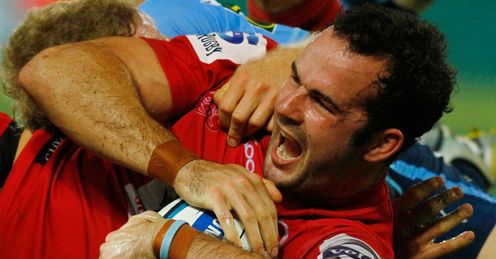 Jono Lance Queensland Reds scoring against the Bulls Jono Lance Queensland Reds scoring against the Bulls