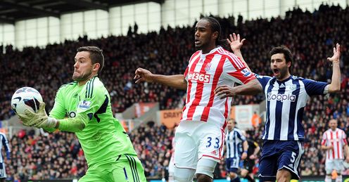  Ben Foster Cameron Jerome Stoke v West Brom