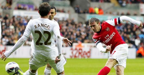  Nacho Monreal Swansea v Arsenal