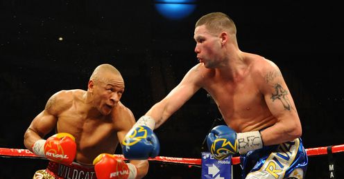 Miss: Bellew (right) found it difficult to pin down Chilemba, says Johnny