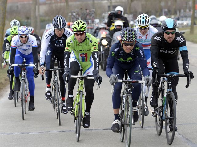 A group of 13 men went clear in Flanders and would duke it out for the victory