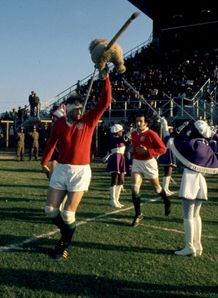 1974 - Willie John McBride leads out the British and Irish Lions 1974 - Willie John McBride leads out the British and Irish Lions