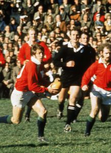 1971 - Barry John of the British and Irish Lions goes on the attack during a Test against New Zealand 1971 - Barry John of the British and Irish Lions goes on the attack during a Test against New Zealand