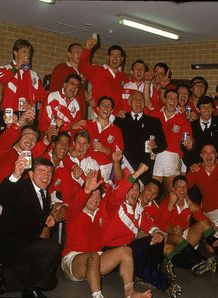 1989 - British Lions celebrate victory in the series against Australia 1989 - British Lions celebrate victory in the series against Australia