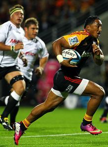 Bundee Aki breaks Chiefs v Sharks 2013 Bundee Aki breaks Chiefs v Sharks 2013
