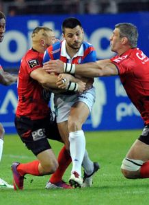 Grenoble s French fly half Jonathan Pelissie v Toulon Grenoble s French fly half Jonathan Pelissie v Toulon
