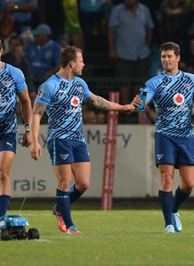 Morne Steyn winking at Francois Hougaard Morne Steyn winking at Francois Hougaard